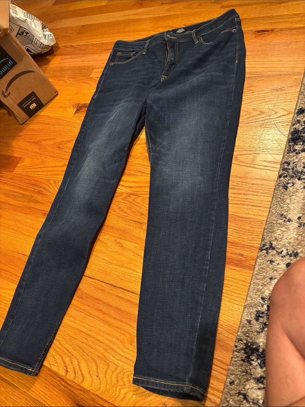 Old Navy Dark Indigo Rockstar Super Skinny Jeans